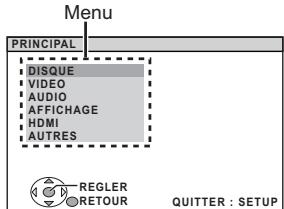 PANASONIC SC-PT870 - Affichez le menu de configuration. - 1