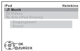 PANASONIC SC-PT870 - Bei Benutzung des Menüss START in der Modalität "IPOD" - 1