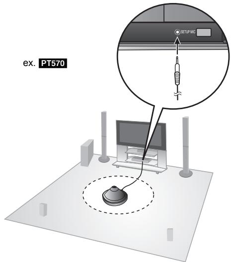 PANASONIC SC-PT870 - Régler le niveau de sortie des enceintes automatique: Configuration automatique des enceintes - 1