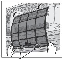 PANASONIC CU-2E15PBE - Luchtfilter bevestigen - 1