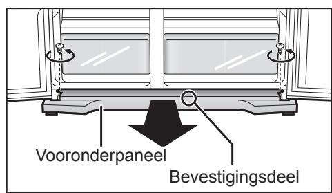 PANASONIC NR-B54VW1 - Vastzetten van de koelkast - 1