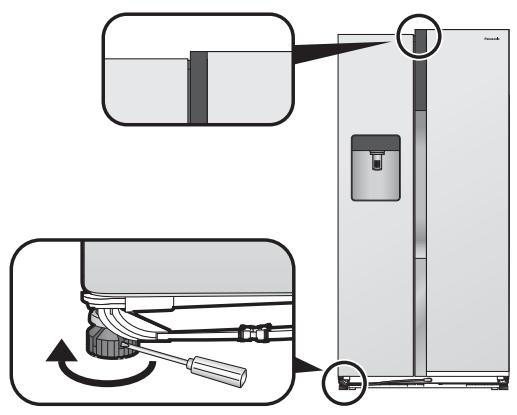 PANASONIC NR-B54VW1 - Als de linker deur lager hangt dan de rechter - 1