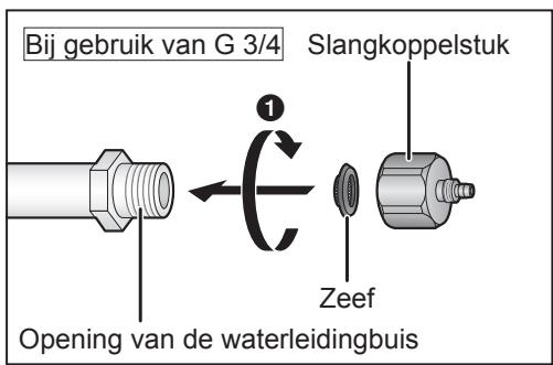 PANASONIC NR-B54VW1 - Bevestig het slangkoppelstuk aan de opening van de waterleidingbuis. - 1