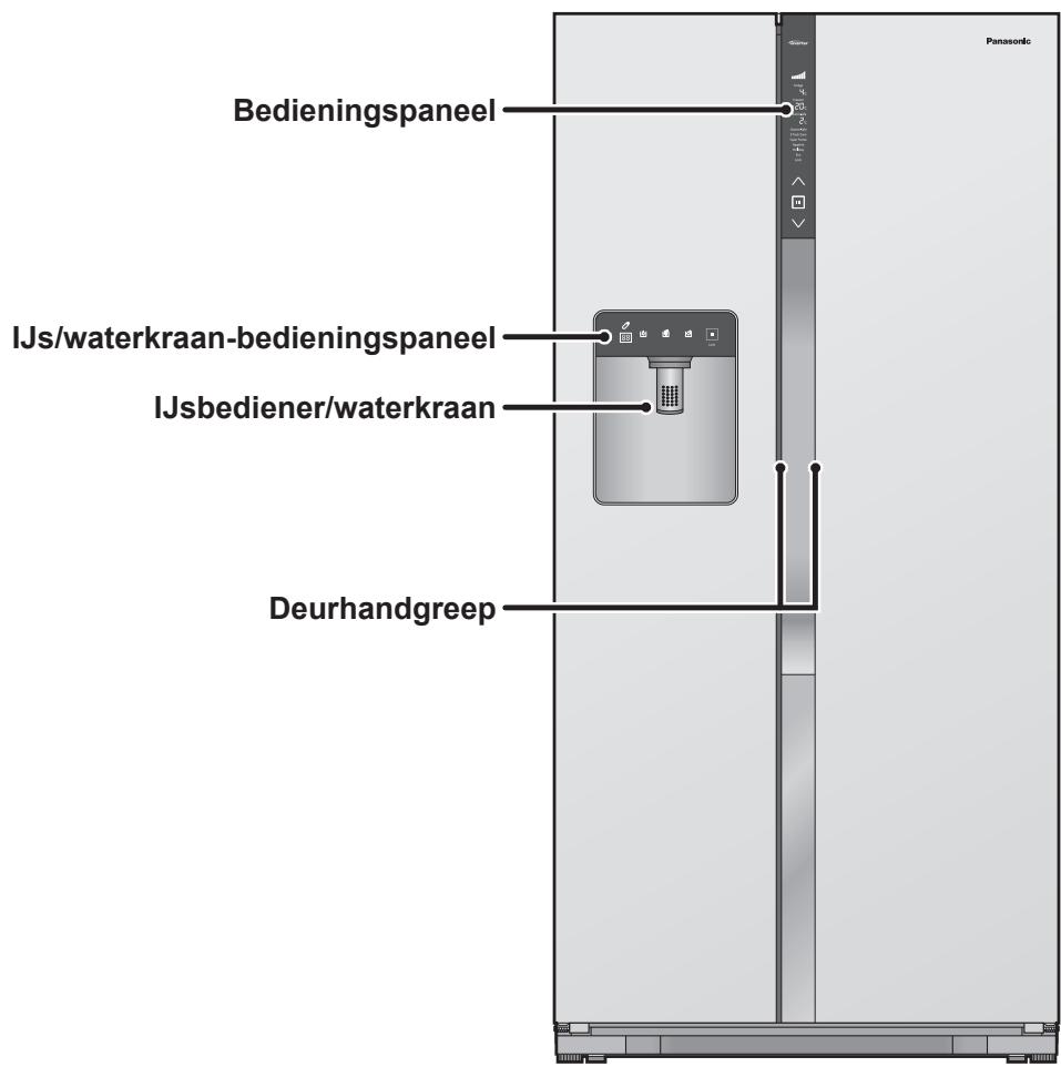 PANASONIC NR-B54VW1 - Buitenkant en bedieningsspanelen - 1