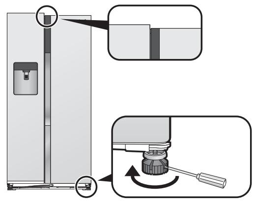 PANASONIC NR-B54VW1 - Als de rechter deur lager hangt dan de linker - 1