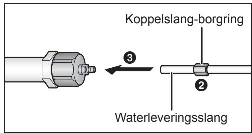 PANASONIC NR-B54VW1 - Schuif de waterleveringslang vast aan het slangkoppelstuk. - 1