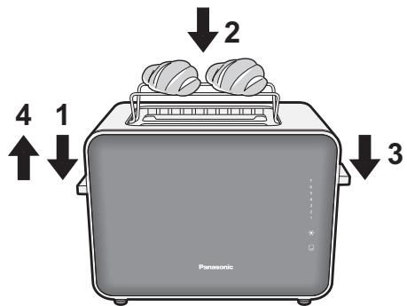 PANASONIC NT-DP1 - Place buns on top of the warming rack. Note - 1