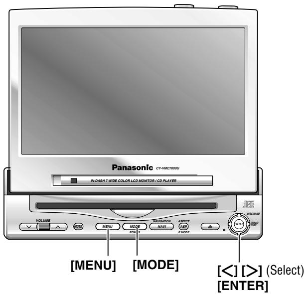 PANASONIC CATU7000U - When you connect a car navigation system to VTR1-IN or VTR2-IN terminal (other brand's car navigation system): - 3