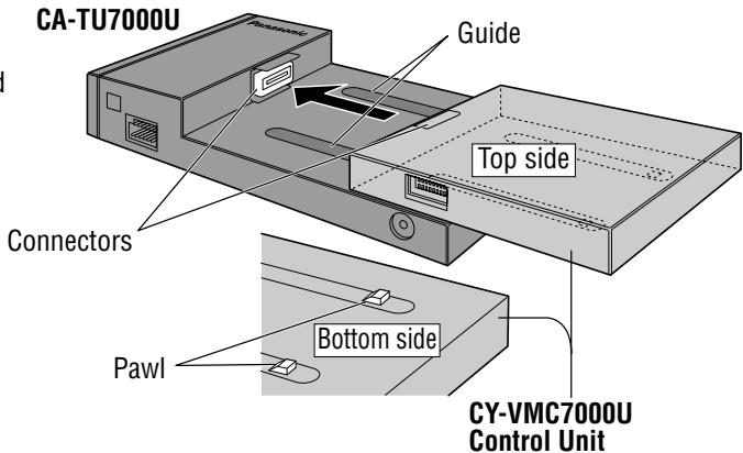 PANASONIC CATU7000U - Connect the control unit of the head unit (CY-VMC7000U) to this unit (CA-TU7000U). - 1