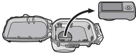 PANASONIC DMWMCTZ40E - Open the rear of the case to remove the digital camera. - 1