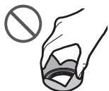 PANASONIC HFS1442AE - ■ Attaching the Lens Hood (Supplied Accessory) - 2