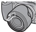 PANASONIC HFS1442AE - Almacenamento temporal de la visera del objetivo - 2
