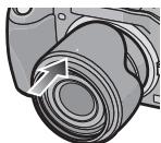 PANASONIC HFS1442AE - Gegenlichtblende auf dem Objektiv aufbewahren - 2