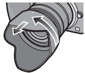 PANASONIC HFS1442AE - Rimozione temporanea del paraluce - 1