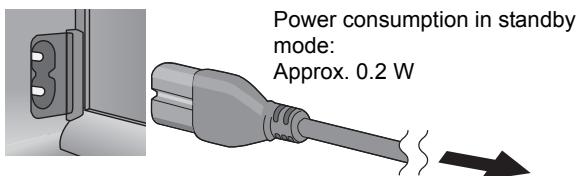 PANASONIC SCHC55EP - ③ Connect the AC mains lead. - 1