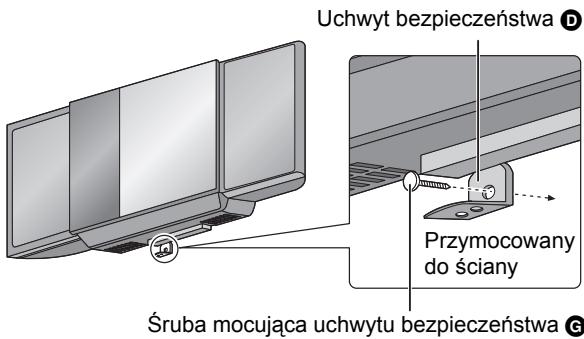 PANASONIC SCHC55EP - Wkręć śrubę mocującą uchwytu bezpieczeństwa Ⓖ w celu przymocowania uchwytu bezpieczeństwa ⒚ do ściany. - 1