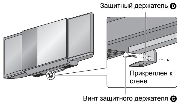 PANASONIC SCHC55EP - Затяните крепежный винт защитного держателя Ⓔ, чтобы прикрепить защитный держатель Ⓕ к стене. - 1