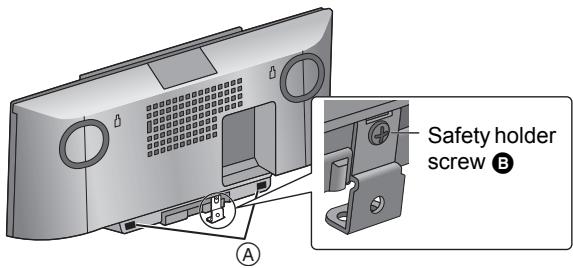 PANASONIC SCHC55EP - Fix the safety holder D onto the unit with the safety holder screw B. - 1