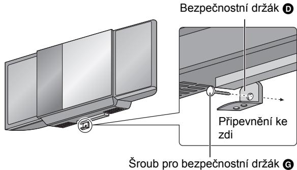 PANASONIC SCHC55EP - Ved'te šroub pro upevnění bezpečnostního držáku G za úelem zajištní bezpenostního držáku D ke zdi. - 1