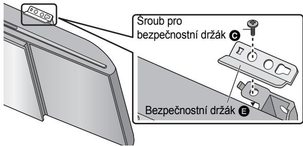 PANASONIC SCHC55EP - Pomocí šroubů pro bezpečnostní držák C pipevnte bezpenostní držáky E ke konzolám pro montáž na stnu (na obou stranách). - 1