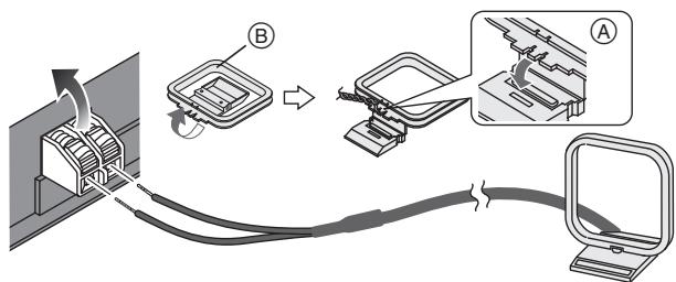 PANASONIC SCHC55EP - ② Connect the AM loop antenna. - 1