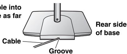 PANASONIC SCHT733 - Secure the speaker cables to the bases. - 1