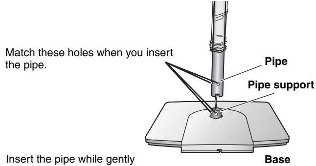 PANASONIC SCHT733 - Assemble the speaker stands. - 2