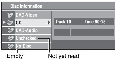 PANASONIC SCHT733 - Press [DISC] to show the Disc information screen. - 1