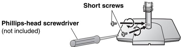 PANASONIC SCHT733 - Assemble the speaker stands. - 3