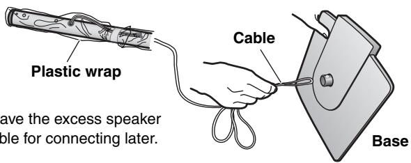 PANASONIC SCHT733 - Assemble the speaker stands. - 1
