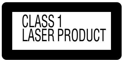 CLASS 1 LASER PRODUCT