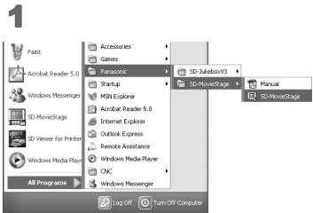 PANASONIC SVAV30U - Starting the Software - 1