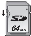PANASONIC SVAV30U - Notes on the SD Memory Card Write-Protect Switch - 1