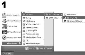 PANASONIC SVAV30U - Starting the Software - 2