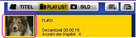 PANASONIC VWDTD10E - Klichen Sie auf die Miniaturansicht der PLAY LIST, die verschoben werden soll. - 1