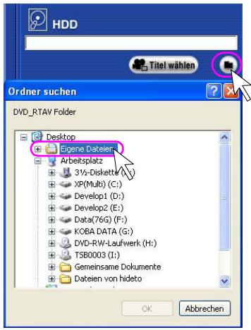 PANASONIC VWDTD10E - [2] Von der Festplatte in eine DVD-RAM Diskette kopieren. - 4