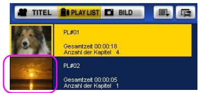 PANASONIC VWDTD10E - Klichen Sie die Miniaturansicht der zu entfernenden PLAY LIST. - 1