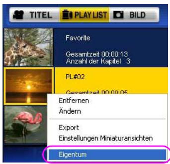 PANASONIC VWDTD10E - Informationsanzeige der PLAY LIST - 2