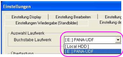 PANASONIC VWDTD10E - Auswahl Laufwerk - 1