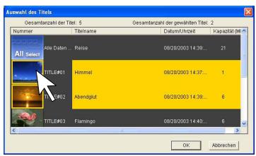PANASONIC VWDTD10E - Klichen Sie den zu kopierenden Titel. - 1