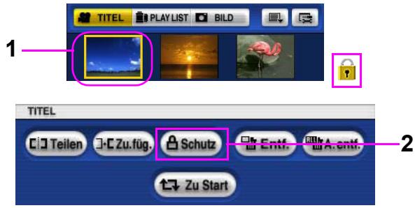PANASONIC VWDTD10E - Einen Titel schreibschützen - 1