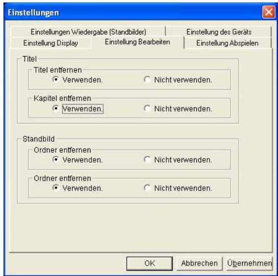 PANASONIC VWDTD10E - Kapitel entfernen - 1