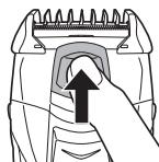 PANASONIC ER-GK40 - Fixation du sabot sur le rasoir - 2
