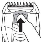 PANASONIC ER-GK40 - Rimozione degli accessori pettine - 1