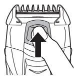 PANASONIC ER-GK40 - Removing the comb attachments - 1