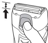 PANASONIC ER-GK40 - Using the pop-up trimmer - 1