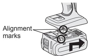 PANASONIC EY-7552 - Attaching or Removing Battery Pack - 1