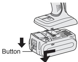 PANASONIC EY-7552 - Fixation ou retrait de la batterie autonome - 2