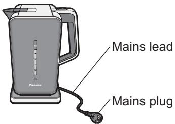 Mains lead Mains plug
