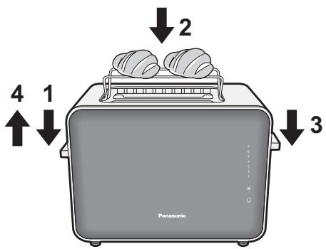 PANASONIC NT-ZP1HXE,  NT-ZP1VXE - ~Réchauffage des tranches de brioche~ - 1